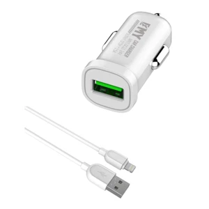 Chargeur voiture allume cigare 1.5A + cable USB pour iPhone EMY MY-101 - Imagen 1 de 5