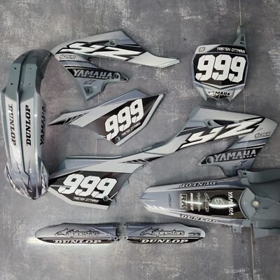 Plastics + Graphics Yamaha YZ125 YZ250 2022 2023 2024 2025 2026 Free race number - Imagem 1 de 4