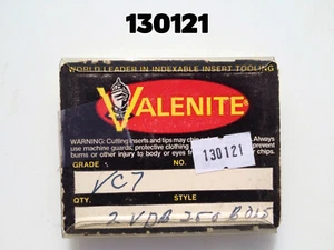 VDB 250 B015 LE VC7 Nuevo Paquete Parcial de 2 Insertos de Carburo de Tungsteno Valenite - Imagen 1 de 2