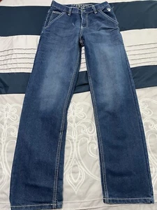 U.S. Polo Assn Jeans Boy’s 16 Fits 26x29 Blue Denim Pants Mens VTG Flag (0413-2) - Picture 1 of 9