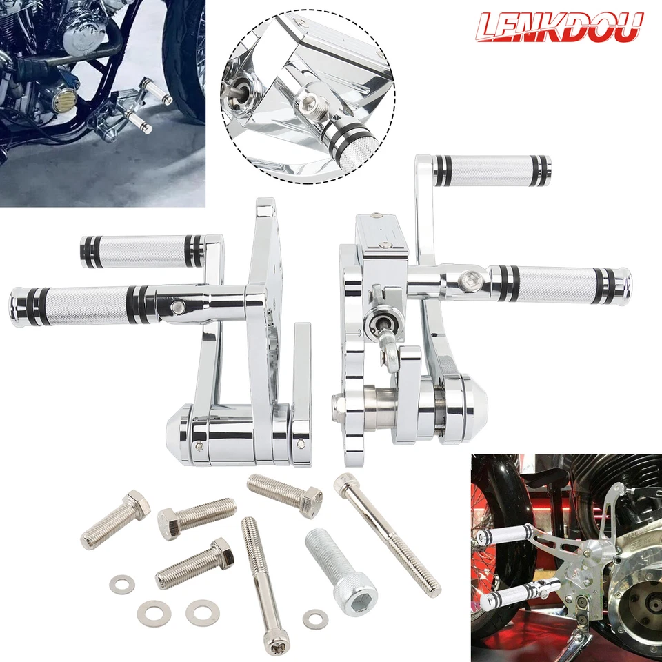 Forward Control Foot Pegs For Harley Softail Heritage Softail Springer 2000-2017 Foto 1 de 4