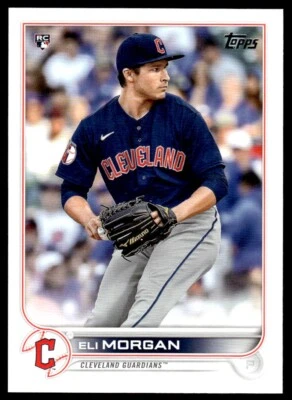 2022 TOPPS ROOKIE Eli Morgan Rookie Cleveland Guardians #217 R80 - Image 1 of 2