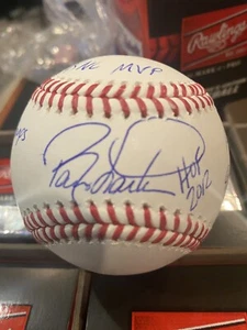 Barry Larkin signed OMLB Stat Ball JSA certified Cincinnati Reds HOF - Picture 1 of 4
