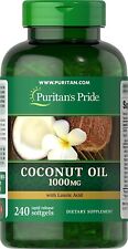 Coconut Oil 1000 mg 240 Rapid Release Softgels by Puritan's Pride