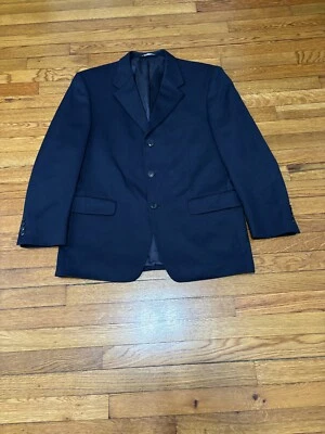 Chaqueta Blazer Jones New York Para Hombres Talla 42R Azul Marino Lana 3 Botones Abrigo Deportivo Foto 1 de 4