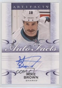 2014-15 Upper Deck Artifacts Autofacts Mike Brown #A-BR Auto