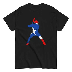 Puerto Rico Flag | Puerto Rican | Patriotic Baseball Player T-Shirt - Picture 1 of 7