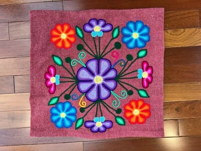 Capa de travesseiro de lã alpaca bordada à mão travesseiro de sofá - Imagem 1 de 4