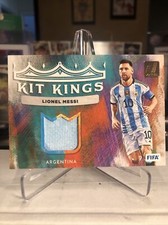 Lionel Messi 2023 Panini Donruss FIFA Kit Kings CM Blue Jersey Relic ⭐️ MINT
