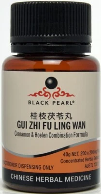 BLACK PEARL Gui Zhi Fu Ling Wan - Cinnamon & Hoelen Combination, menstrual cramps, fibroids
