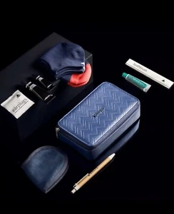 NEW Delta Airlines One MISSONI Amenity Kit First Class Blue Case Socks Pen Set - Picture 1 of 4
