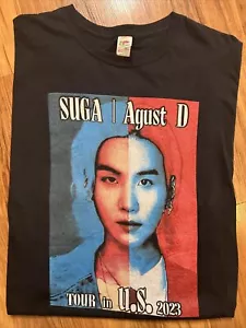 Rara *NUOVA* Maglietta Band SUGA Agust D Concert Tour USA 2023 Musica Rap Corea Hip Hop - Foto 1 di 7