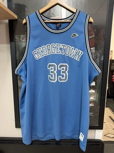 VTG Nike 1982 Georgetown Hoyas Patrick Ewing Embroidered Basketball Jersey 3XL - Picture 1 of 9