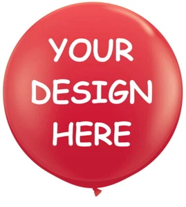 Giant 2ft Personalised Printed Helium Latex Balloon Decoration POS Party Balloon - Picture 1 of 6