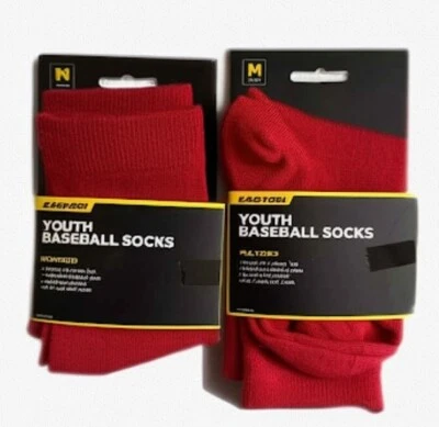 Easton бейсбол/софтбол носки, красный, молодежи среднего возраста 7-8 лот из 2 пары - Изображение 1 из 4