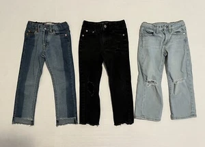 Lot 3 LEVI’S, ART CLASS Girls Blue/Black Jeans Sz 4Y - Picture 1 of 3