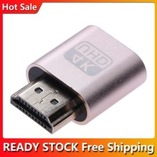 4K UHD HDMI-compatible DDC EDID Dummy Plug Headless Ghost Display Emulator