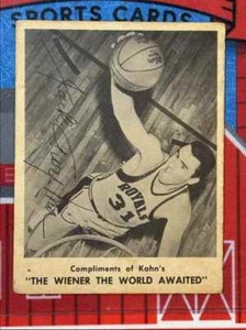 1962-63 Kahn's Wiener the World Awaited Auto Jack Twyman Auto - Picture 1 of 2