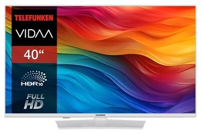 Telefunken 40 Zoll Fernseher VIDAA Smart TV Full HD HDR LED TV mit Triple-Tuner - Bild 1 von 4
