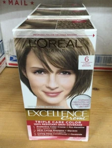 Loreal Excellence Creme Triple Care Color Hair Color - Light Brown - Picture 1 of 5