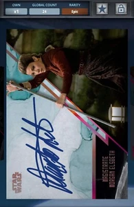 Topps Star Wars Card Trader Stellar Signature W2 Boxloader Red Morgan Digital - Picture 1 of 1