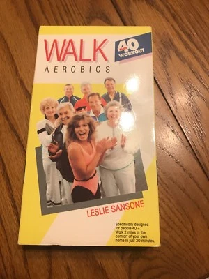 Leslie Sansone - 40-Plus Spaziergang Aerobic Workout ~ Fitness (VHS) ~ Rare - Bild 1 von 4