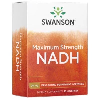 Swanson Maximum Strength Nadh 20mg 30 Lutschtabletten Kurzes Verfallsdatum 10/25 - Bild 1 von 2