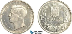 A7-543, Romania, Mihai I, Pattern 250 Lei 1941, Bucharest Mint, Tine (7.62g) UNC - Picture 1 of 1