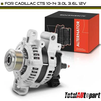 New Alternator for Cadillac CTS 2010-2014 12V 140A CW 6 Groove Decoupler Pulley - Изображение 1 из 4