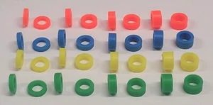 JAG Hobbies farbiges Silikonreifen-Sortiment für Vincent HO Scale Slotcar Rad - Bild 1 von 1