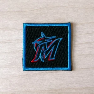 MARLINS MIAMI Florida MLB Iron on Patch Embroidered Applique Size 1.5"x1.5" - Picture 1 of 1
