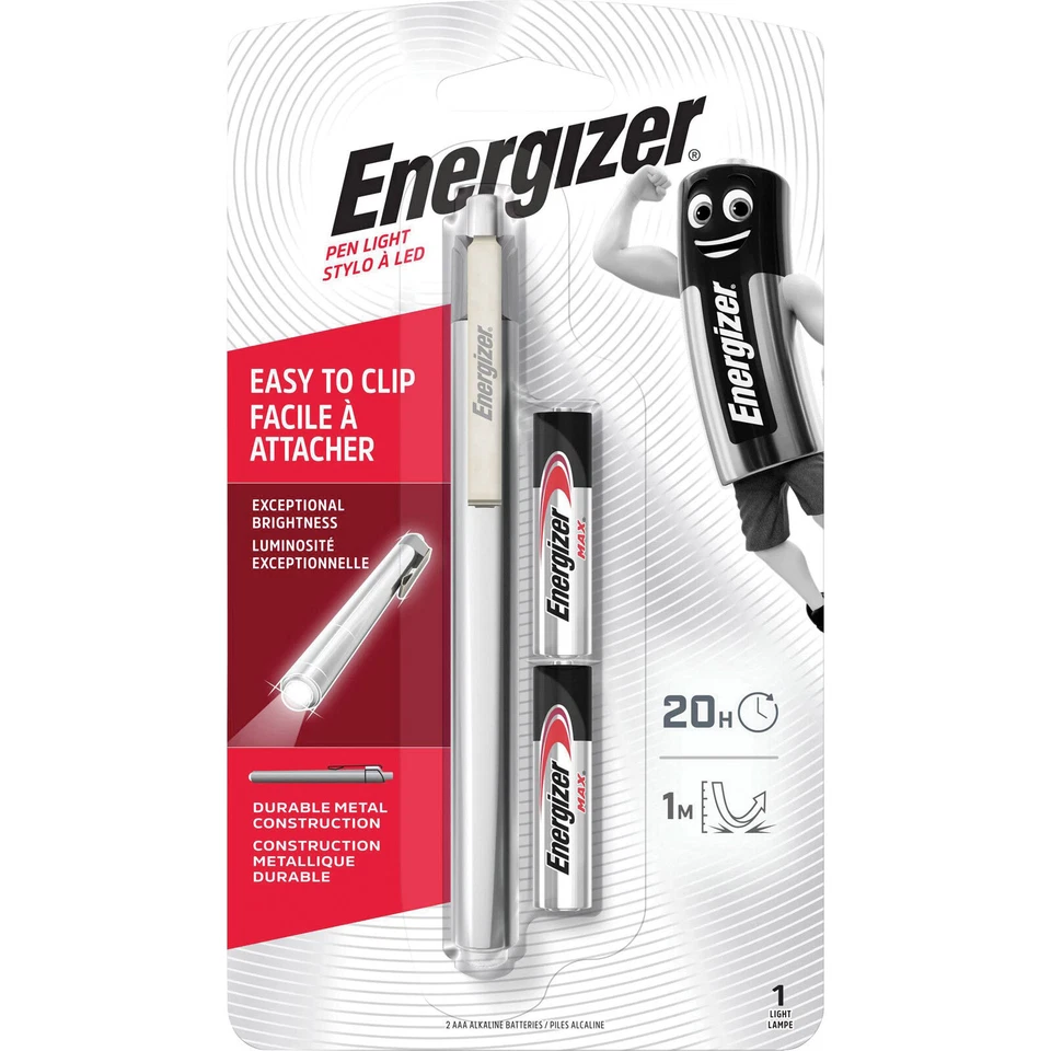 Energizer E301002400 Lampe de Poche Argent 14 x 1.3
