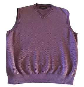 Chaleco de golf Tasso Elba para hombre 100 % algodón sin mangas borgoña XL - Imagen 1 de 8