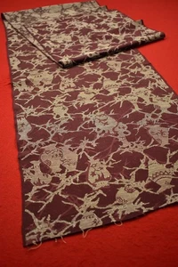 Japanischer Stoff Seide Textil Vintage Kimono Antik BORO Patch gewebt 56"/BA44/95 - Bild 1 von 8