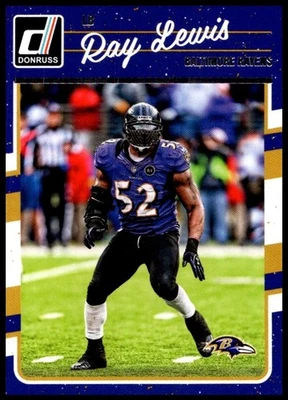 2016 Ray Lewis Panini Donruss Football #28 Baltimore Ravens - Image 1 of 2
