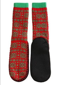 Christmas Ugly Stuff, Holiday Supply Co Women's Slipper Socks One Size Fits Most - Picture 1 of 3