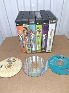 Lote de juegos Sims PC (9) - Expansiones Sims 2 + SimCity y SimEarth - Sin probar, limpio - Imagen 1 de 21