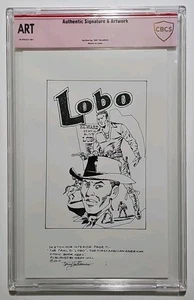 LOBO ORIGINAL ART 1ST BLACK COMIC BOOK HERO TONY TALLARICO SIGNED CBCS VERIFIED  - Picture 1 of 4