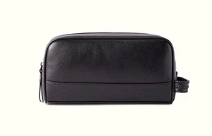 RM Williams Ferrier Signature Leather WashBag Men’s Black Gen Like New -20% $95 - Picture 1 of 9