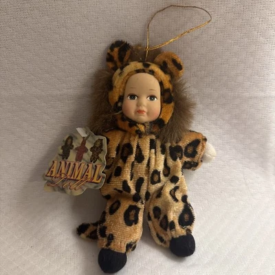Bebé leopardo con etiqueta Anne Geddes raro vintage 1998 Foto 1 de 4