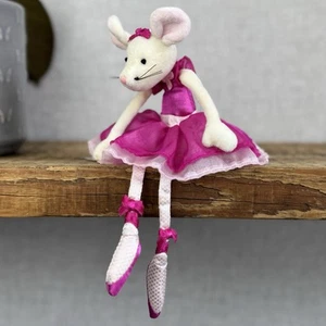 Jellycat Pirouette Mouse - Pink Ballerina Vintage Mouse Mini Soft Toy Small 9” - Picture 1 of 13