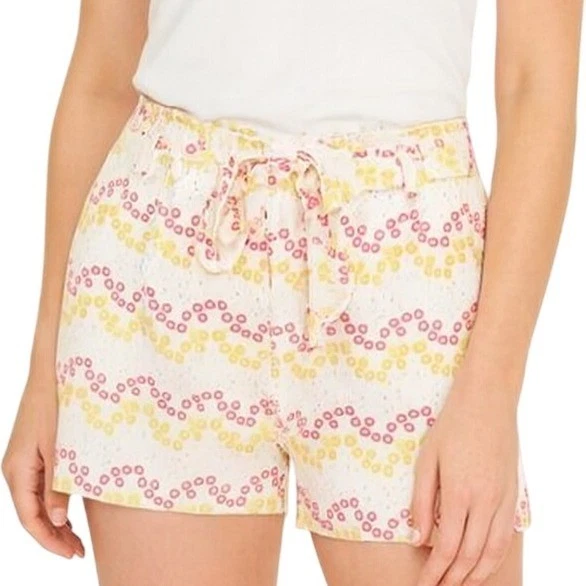 Tommy Hilfiger Pantalones Cortos Floral Ojales Blanco Rosa Amarillo Talla 6 Nuevo Resortwear Foto 1 de 4