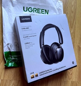 Ugreen Studio Pro - HP206 Bluetooth 6.0 Wireless Headphones up to 120Hrs Battery - Picture 1 of 4
