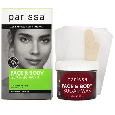 Parissa Face & Body Sugar Wax For Sensitive Skin, 100% Natural Hair Re Foto 1 de 4