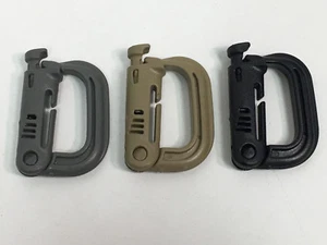 Mil Spec ITW Fastex Nexus Grimloc Grimlock MOLLE D Ring BLACK TAN FOLIAGE - Picture 1 of 7