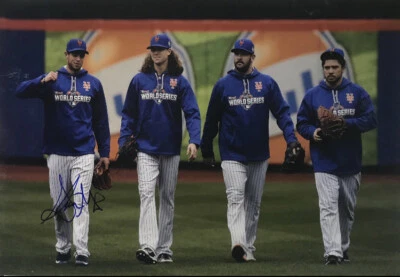 STEVEN MATZ Autographed Signed 11x17 Photo Picture New York Mets Baseball Stars - Image 1 of 2