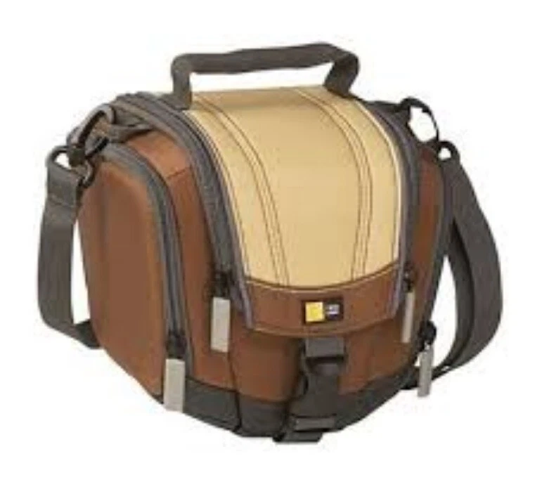 DIGITAL CAMERA SLR CAMCRODER BAG CASE POUCH PADDED TRAVEL CASELOGIC DCB36 BROWN - Image 1 of 1
