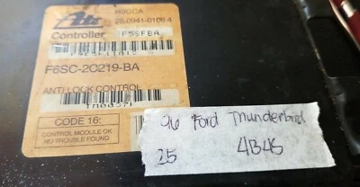 Ford Thunderbird 1986 módulo de control ABS F6SC-2C219-BA Foto 1 de 4