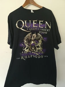 Camiseta de concierto Queen + Adam Lambert 2019 Rhapsody Tour talla XL X-Large - Imagen 1 de 4