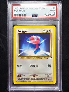 PSA 9 Porygon - 78/105 2002 Neo Destiny Unlimited Rare Pokemon Card - Picture 1 of 2